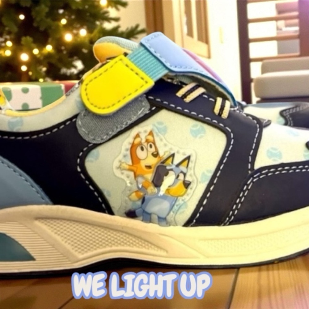 ONLY 2 Pair Left ‼️IT’S BLUEY! NWT Toddler Bluey Light Up Shoes - Picture 2 of 5